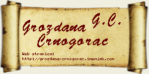 Grozdana Crnogorac vizit kartica